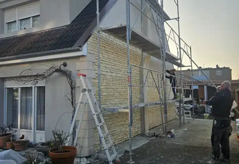 Isolation extérieure d'une maison individuelle à Colombelles (14)