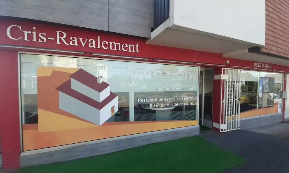 façade de l'agence cris ravalement à caen.